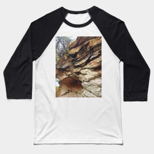 Rock formation on a mountain Baseball T-Shirt